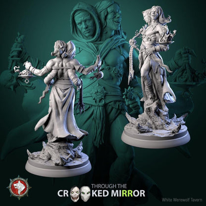 Eldrim and Drelmar, The Twofold Shade | TTRPG D&D Miniature | White Werewolf Tavern