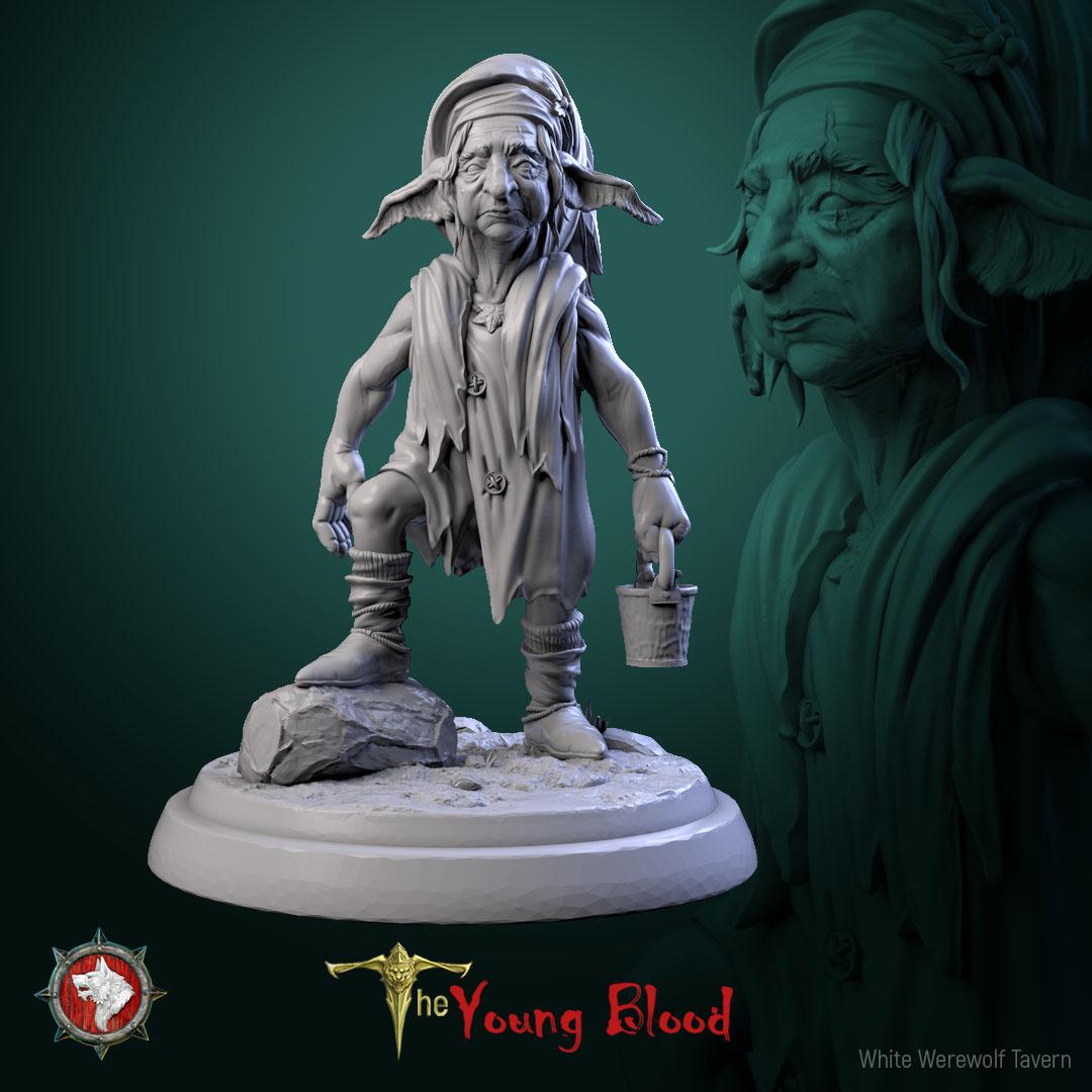 Elven Servants | TABLETOP SCALE | TTRPG Miniature | White Werewolf Tavern
