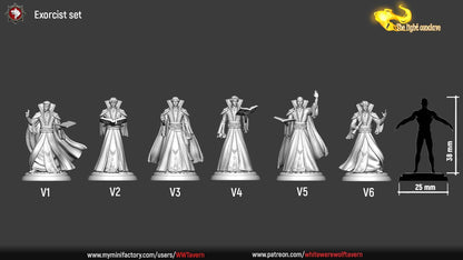 Exorcists | TABLETOP SCALE | TTRPG D&D Miniature | White Werewolf Tavern