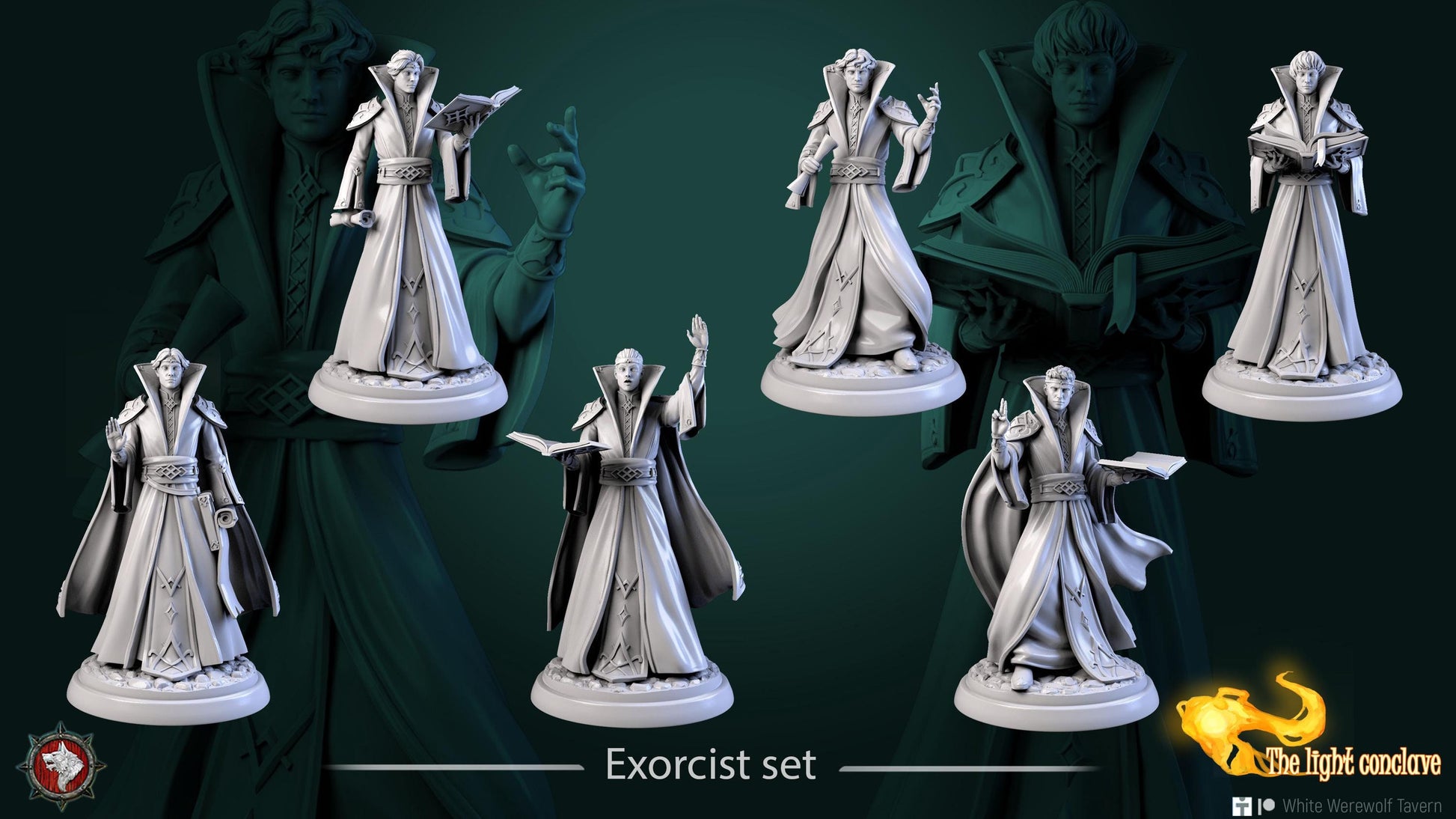 Exorcists | TABLETOP SCALE | TTRPG D&D Miniature | White Werewolf Tavern