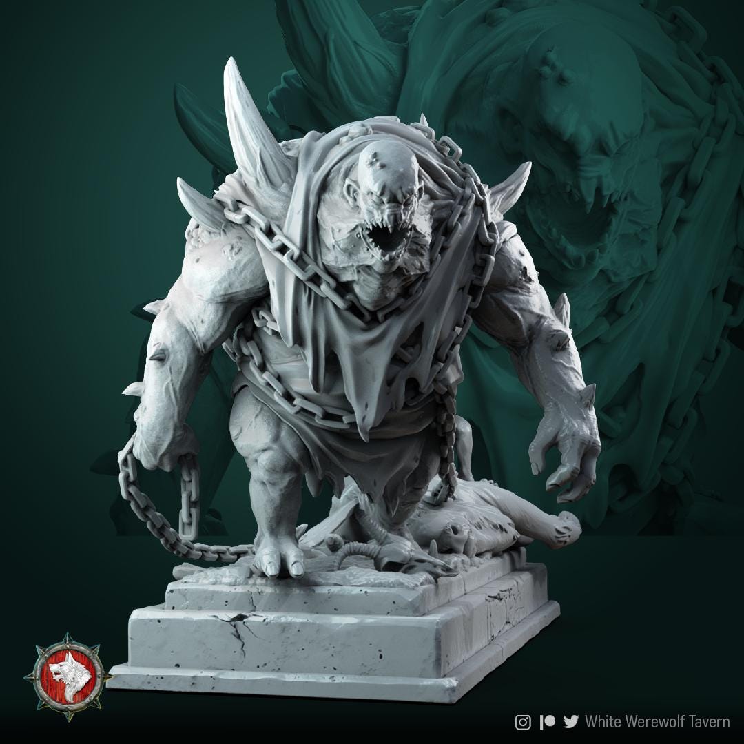Flasher Diorama | TABLETOP SCALE | D&D TTRPG Miniature | White Werewolf Tavern