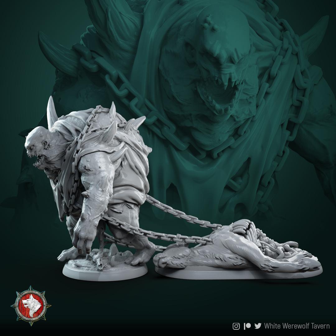 Flasher Diorama | TABLETOP SCALE | D&D TTRPG Miniature | White Werewolf Tavern