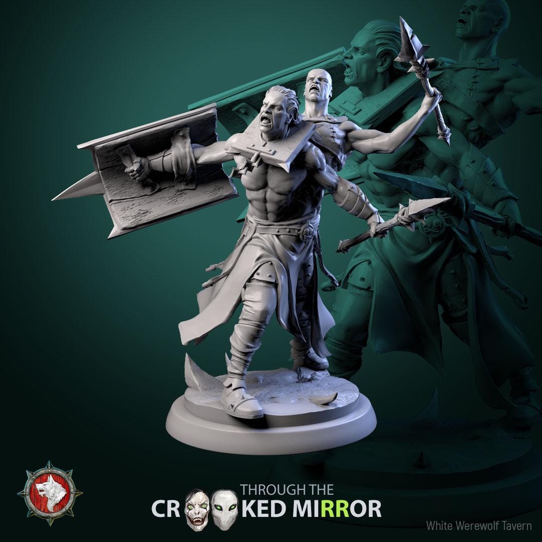 Fleshbound Sentinels | TABLETOP SCALE | TTRPG D&D Miniature | White Werewolf Tavern