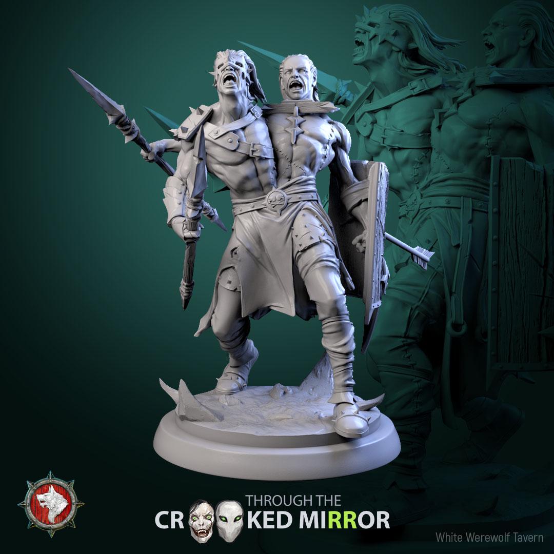 Fleshbound Sentinels | TABLETOP SCALE | TTRPG D&D Miniature | White Werewolf Tavern