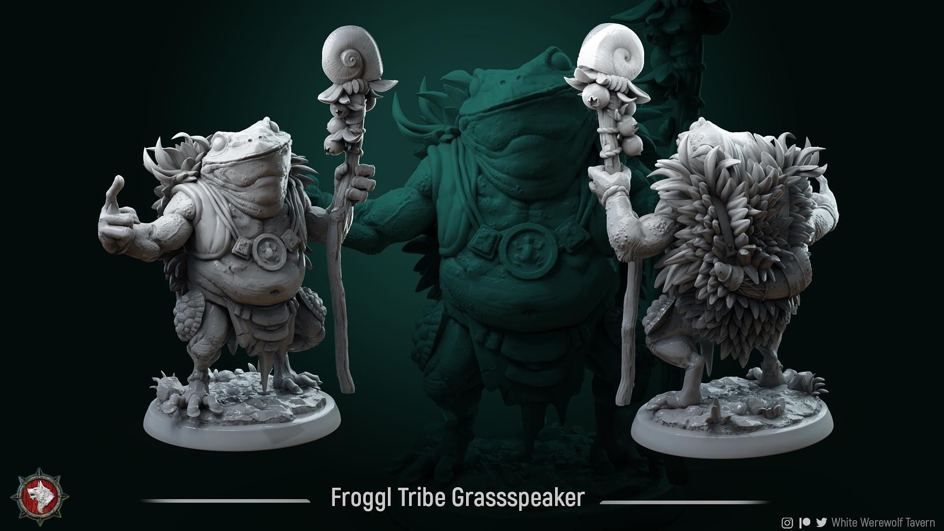 Froggl Tribe | TABLETOP SCALE | TTRPG Miniature | White Werewolf Tavern