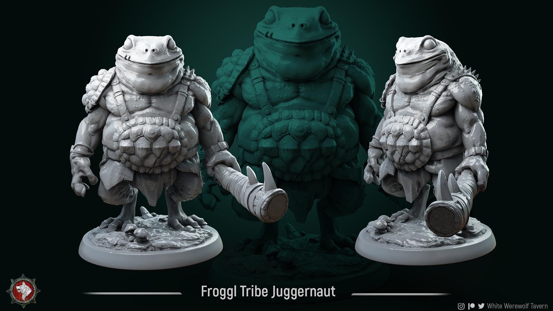 Froggl Tribe | TABLETOP SCALE | TTRPG Miniature | White Werewolf Tavern