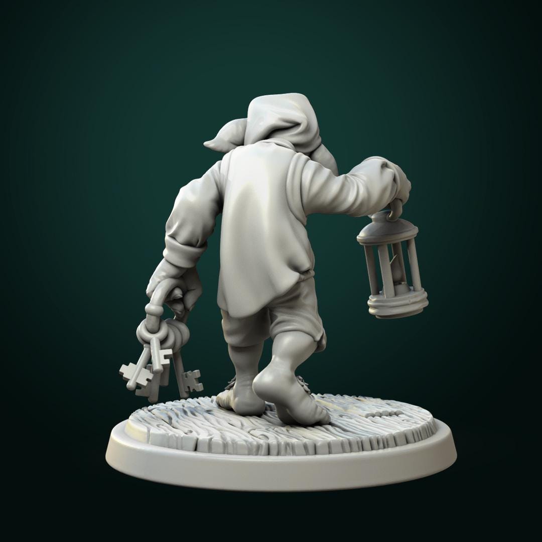 Goblin Custodian | TABLETOP SCALE | TTRPG D&D Miniature | White Werewolf Tavern