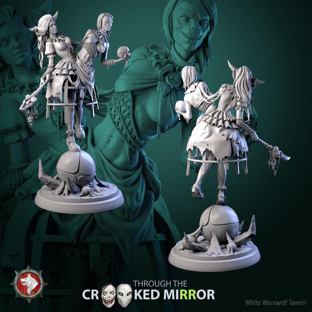 Gorebound Twins | TABLETOP SCALE | TTRPG D&D Miniature | White Werewolf Tavern