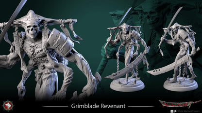 Grimblade Revenant | TABLETOP SCALE | TTRPG D&D Miniature | White Werewolf Tavern