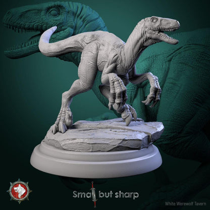 Halfings Dino Mounts | TABLETOP SCALE | TTRPG D&D Miniature | White Werewolf Tavern