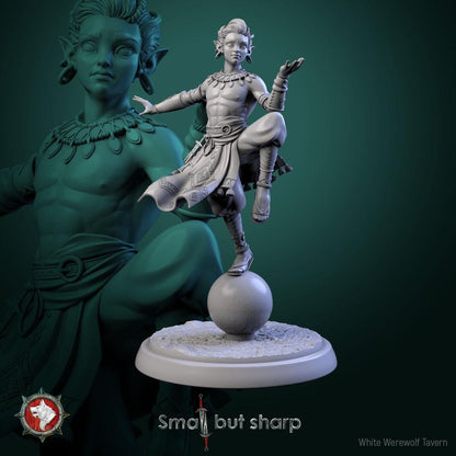 Halfling Monks | TABLETOP SCALE | TTRPG D&D Miniature | White Werewolf Tavern
