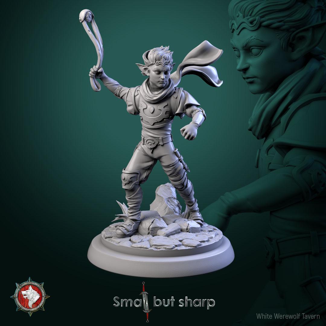 Halfling Warriors | TABLETOP SCALE | TTRPG D&D Miniature | White Werewolf Tavern