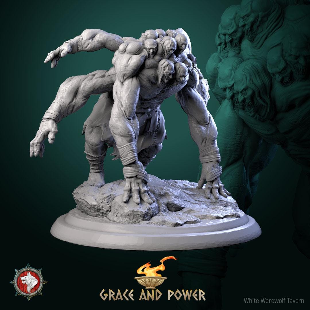 Hecatoncheires | TABLETOP SCALE | TTRPG D&D Miniature | White Werewolf Tavern