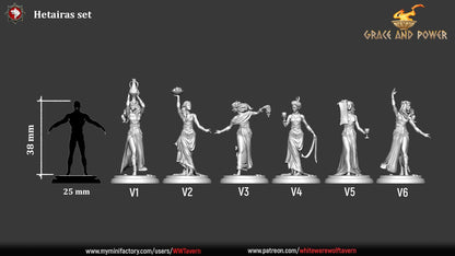 Hetairas | TABLETOP SCALE | TTRPG D&D Miniature | White Werewolf Tavern