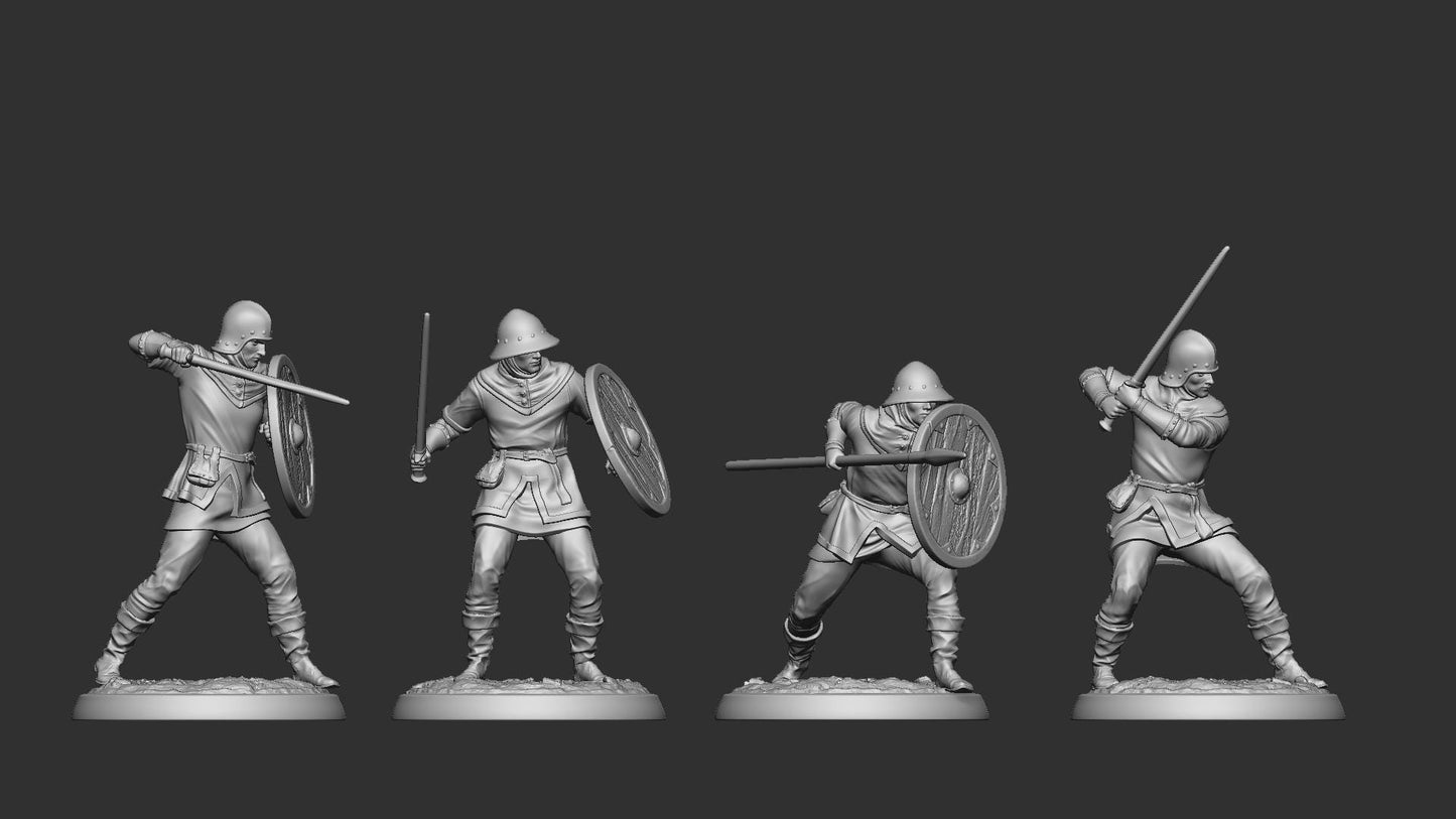 Human Militia | TABLETOP SCALE | TTRPG D&D Miniature | White Werewolf Tavern