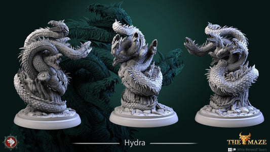 Hydra | TABLETOP SCALE | TTRPG D&D Miniature | White Werewolf Tavern