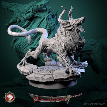 Infernohounds | TABLETOP SCALE | TTRPG D&D Miniature | White Werewolf Tavern