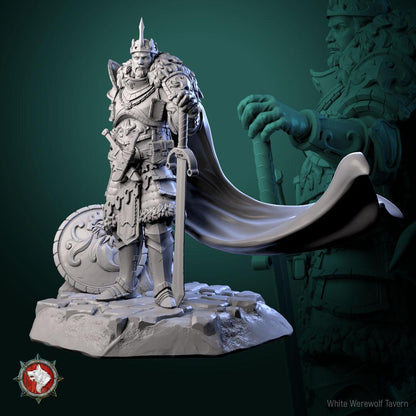 King Eonkar | TABLETOP SCALE | TTRPG D&D Miniature | White Werewolf Tavern