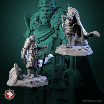 King Eonkar | TABLETOP SCALE | TTRPG D&D Miniature | White Werewolf Tavern