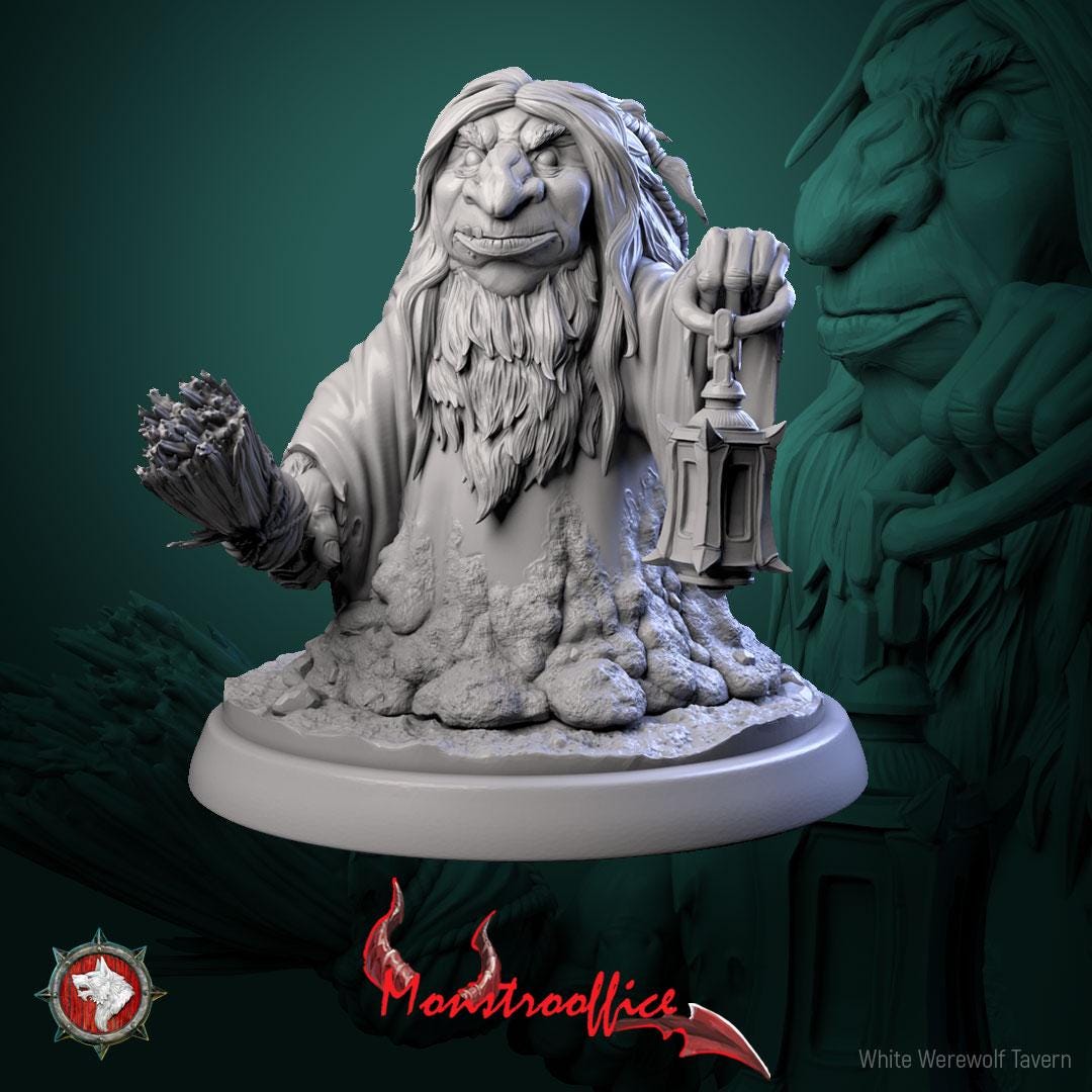 Kleaning Krew | TABLETOP SCALE | TTRPG D&D Miniature | White Werewolf Tavern
