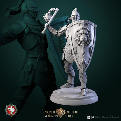 Knights | TABLETOP SCALE | TTRPG D&D Miniature | White Werewolf Tavern