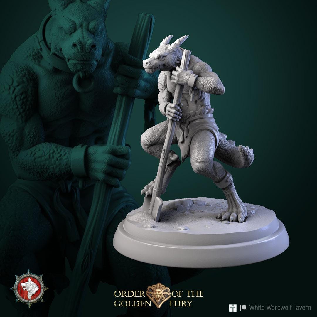 Kobold Slaves | TABLETOP SCALE | TTRPG D&D Miniature | White Werewolf Tavern