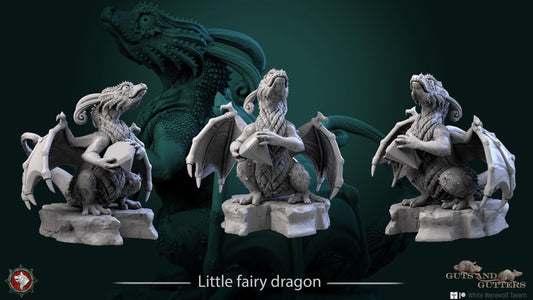 Little Fairy Dragon | TABLETOP SCALE | TTRPG D&D Miniature | White Werewolf Tavern