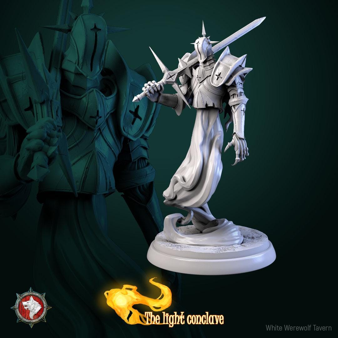 Living Armor | TABLETOP SCALE | TTRPG D&D Miniature | White Werewolf Tavern