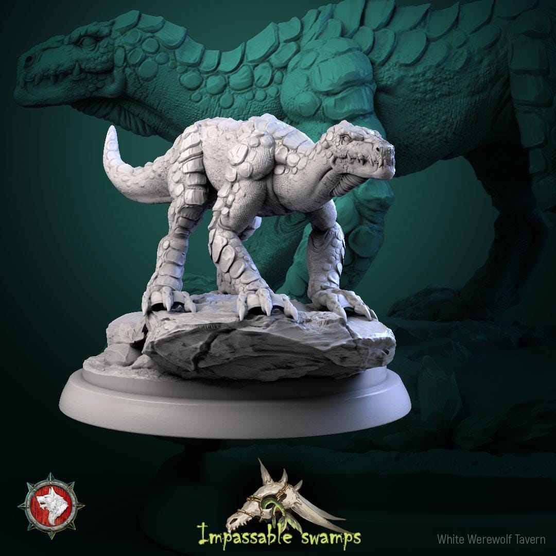 Lizards | TABLETOP SCALE | TTRPG D&D Miniature | White Werewolf Tavern