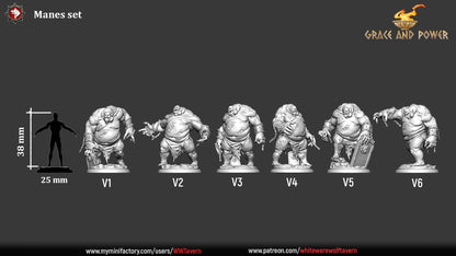 Manes | TABLETOP SCALE | TTRPG D&D Miniature | White Werewolf Tavern