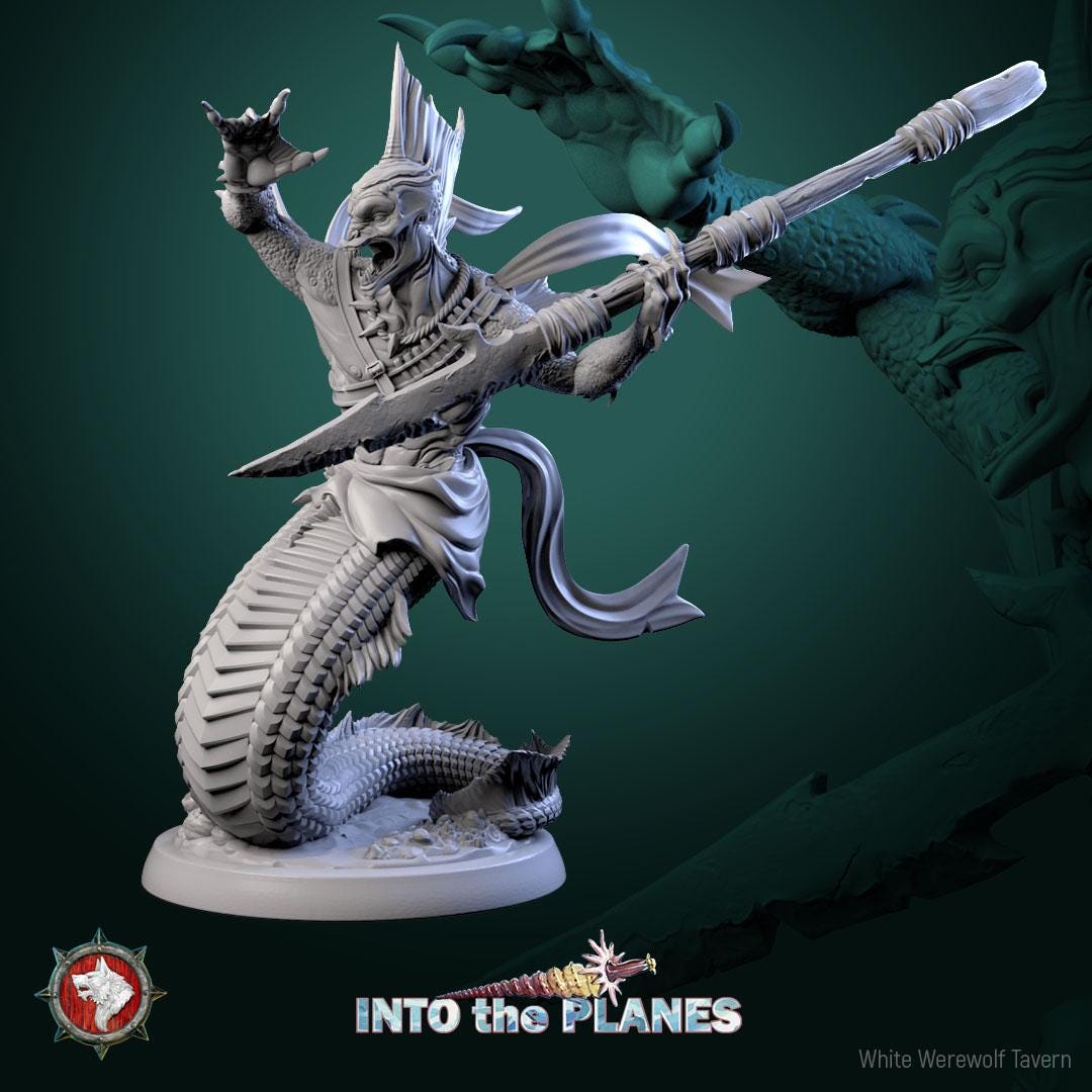 Merfolk | TABLETOP SCALE | TTRPG D&D Miniature | White Werewolf Tavern