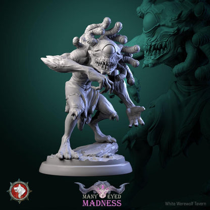 Morhpeyes, Beholder Humanoids | TABLETOP SCALE | TTRPG D&D Miniature | White Werewolf Tavern