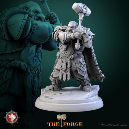 Mountain Dwarf Warriors | TABLETOP SCALE | TTRPG D&D Miniature | White Werewolf Tavern