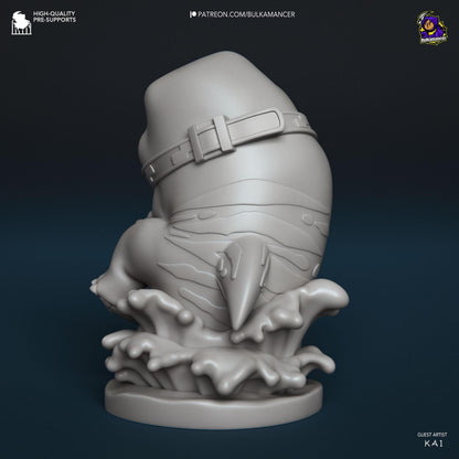 Adorable Land Shark | Resin Garage Kit Sculpture Anime Video Game Fan Art Statue | Bulkamancer Sculpts