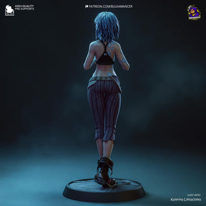 Broken Symbol, Jinx | Resin Garage Kit Sculpture Anime Video Game Fan Art Statue | Bulkamancer Sculpts