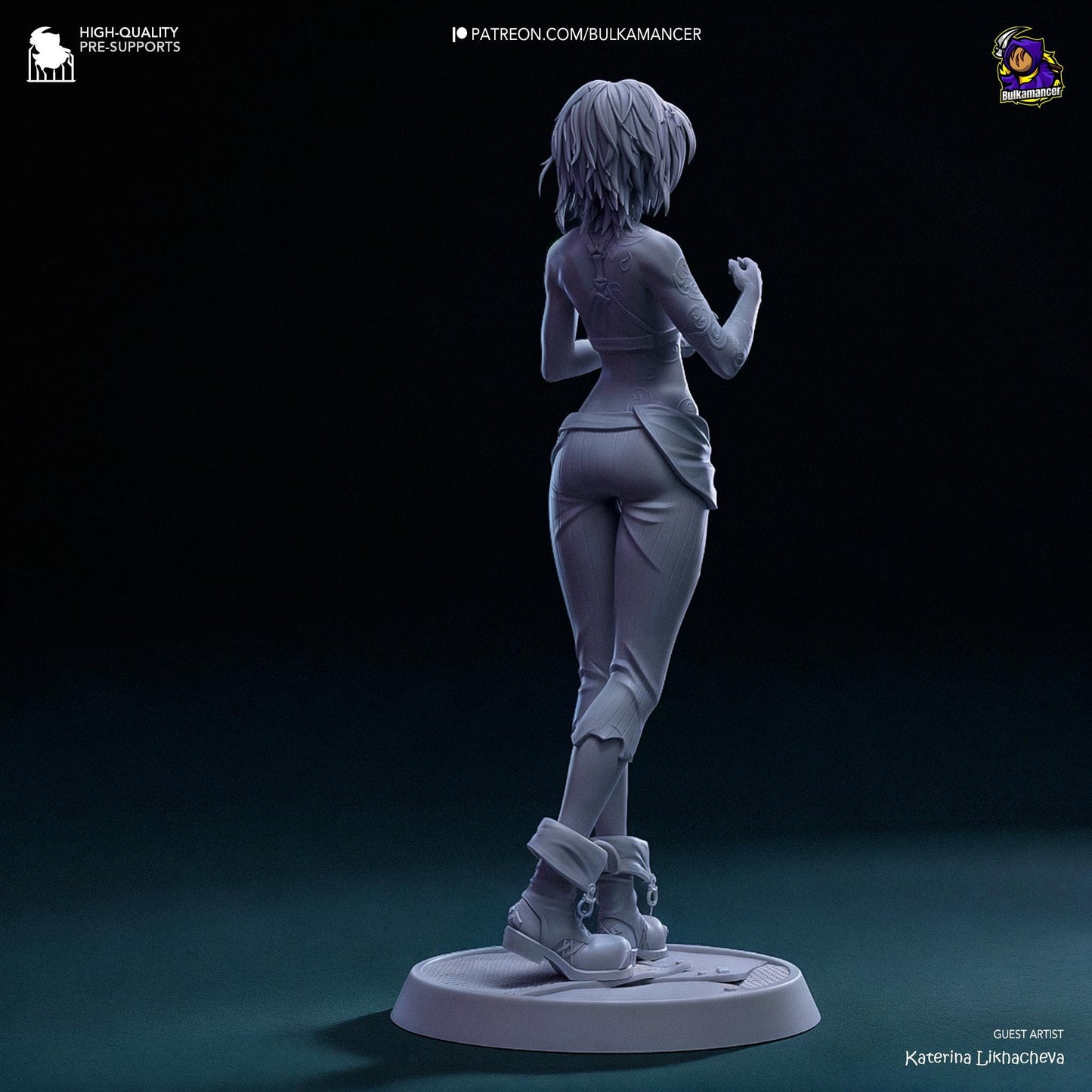 Broken Symbol, Jinx | Resin Garage Kit Sculpture Anime Video Game Fan Art Statue | Bulkamancer Sculpts