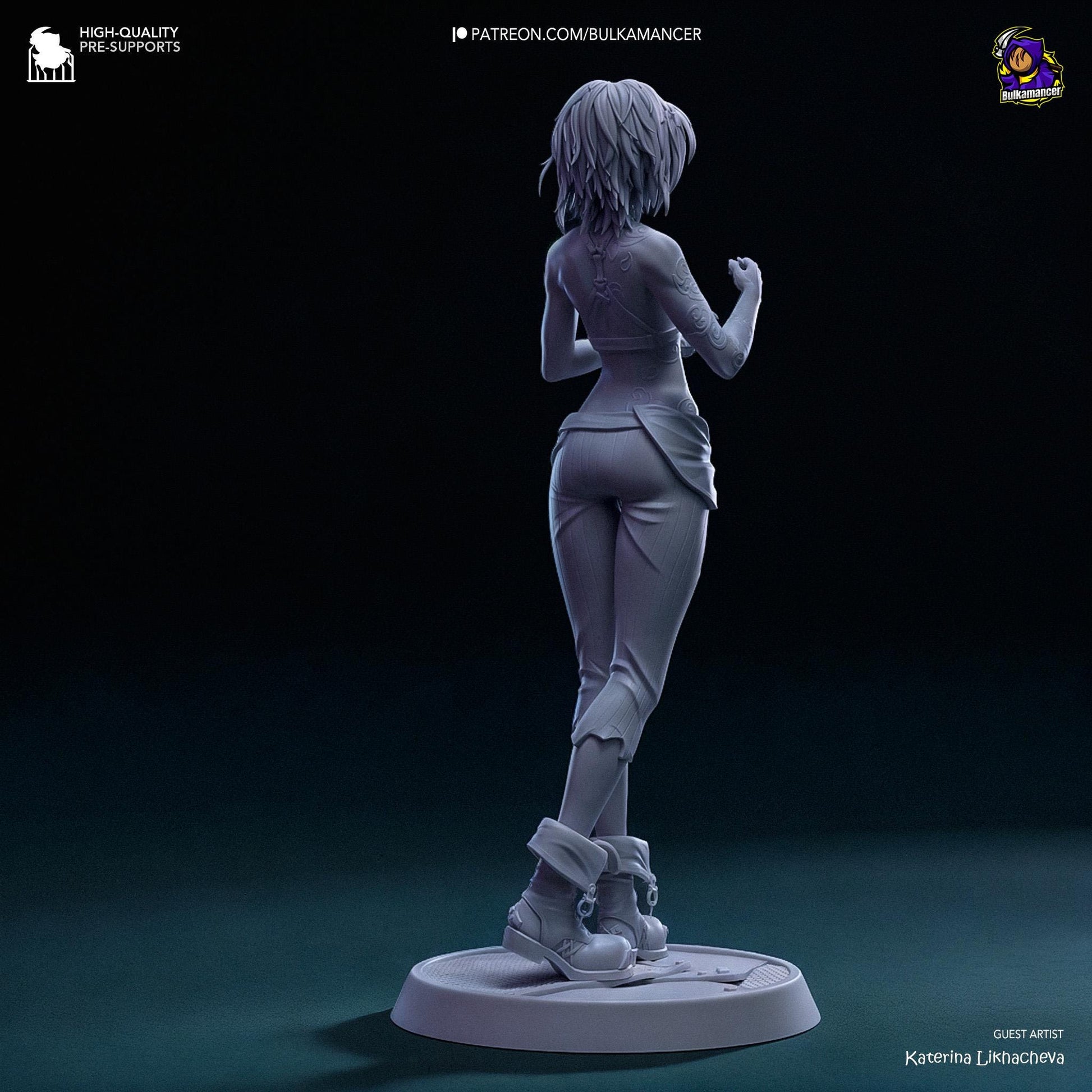 Broken Symbol, Jinx | Resin Garage Kit Sculpture Anime Video Game Fan Art Statue | Bulkamancer Sculpts