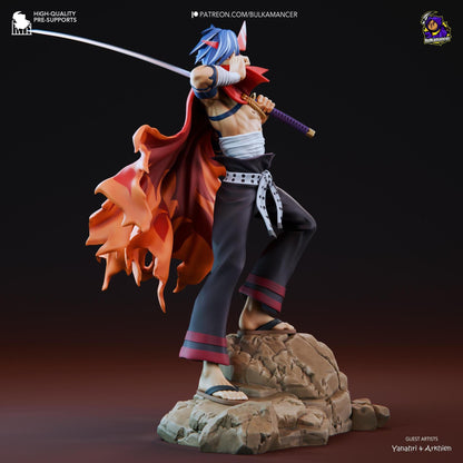 Burning Heart | Resin Garage Kit Sculpture Anime Video Game Fan Art Statue | Bulkamancer Sculpts