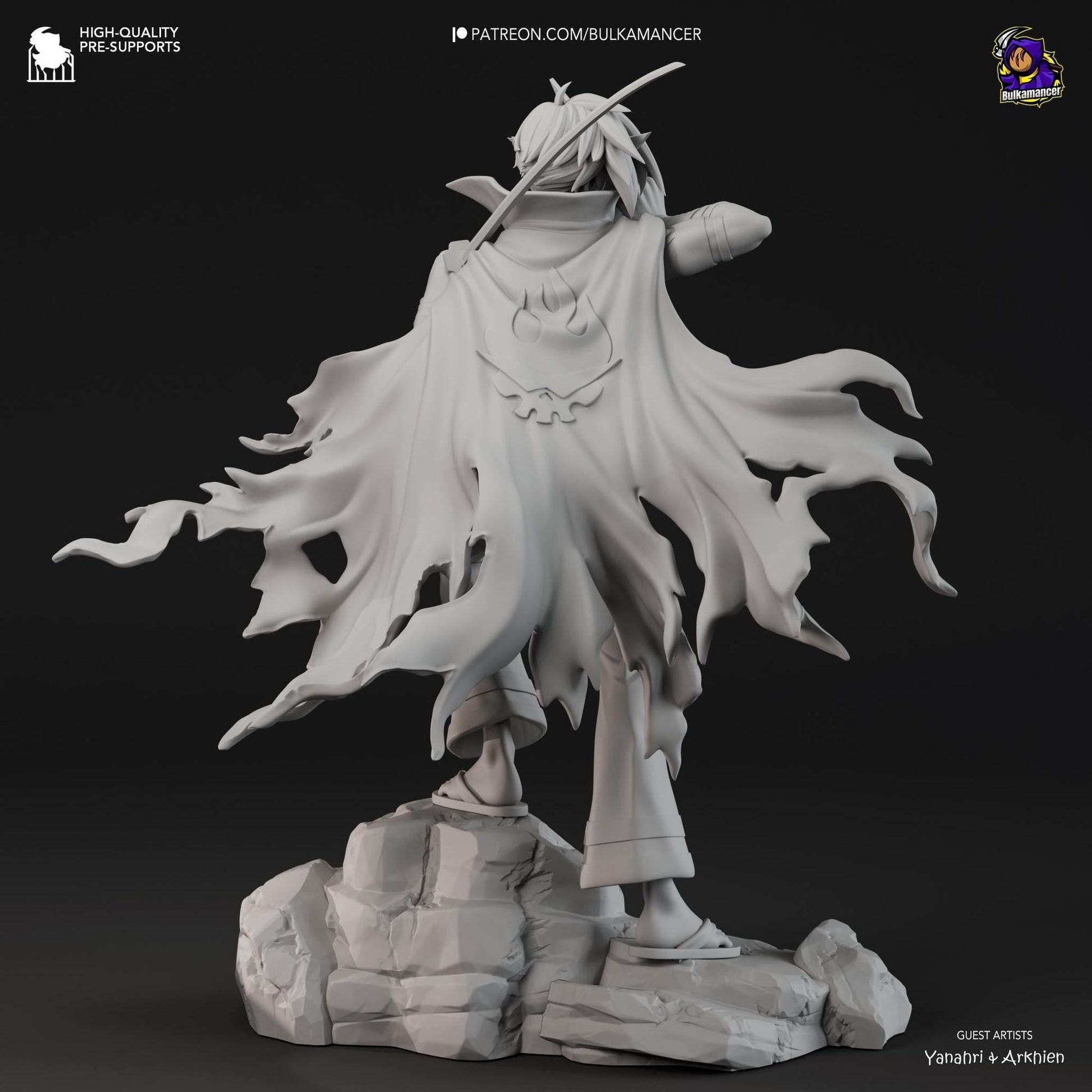 Burning Heart | Resin Garage Kit Sculpture Anime Video Game Fan Art Statue | Bulkamancer Sculpts