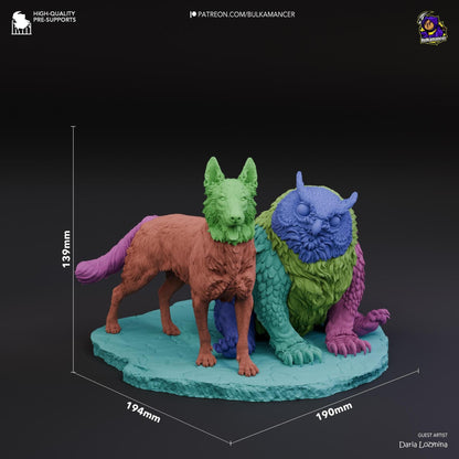 Couple of Camp Pets | Resin Garage Kit Sculpture Anime Video Game Fan Art Statue | Bulkamancer Sculpts