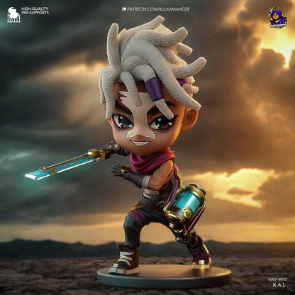 Chibi Ekko | Resin Garage Kit Sculpture Anime Video Game Fan Art Statue | Bulkamancer Sculpts