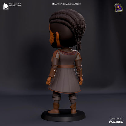 Chibi Frontier Warlock | Resin Garage Kit Sculpture Anime Video Game Fan Art Statue | Bulkamancer Sculpts