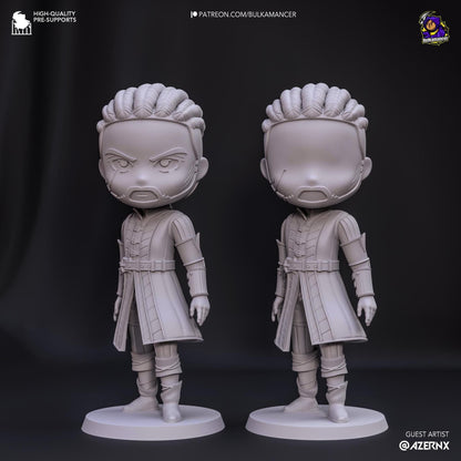 Chibi Frontier Warlock | Resin Garage Kit Sculpture Anime Video Game Fan Art Statue | Bulkamancer Sculpts