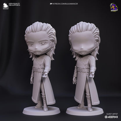 Chibi Goddess Favored Wizard | Resin Garage Kit Sculpture Anime Video Game Fan Art Statue | Bulkamancer Sculpts