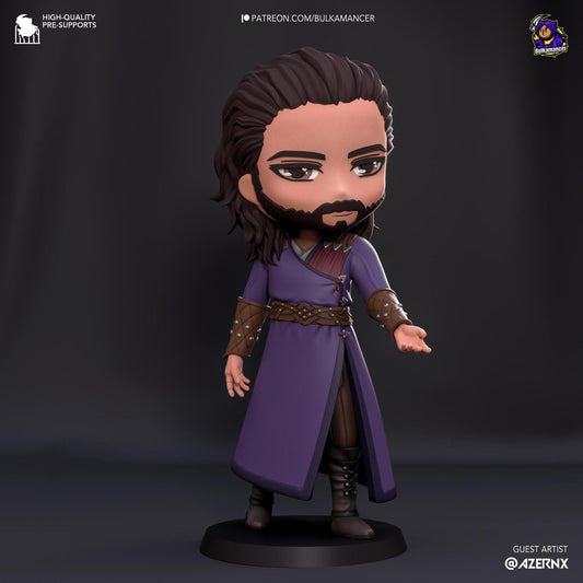 Chibi Goddess Favored Wizard | Resin Garage Kit Sculpture Anime Video Game Fan Art Statue | Bulkamancer Sculpts