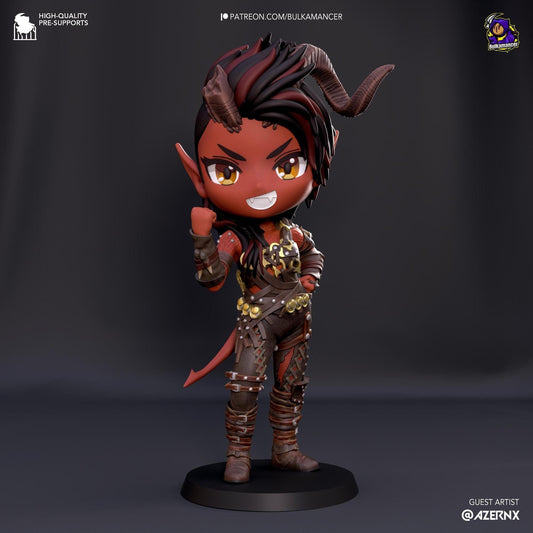 Chibi Scorching Barbarian | Resin Garage Kit Sculpture Anime Video Game Fan Art Statue | Bulkamancer Sculpts