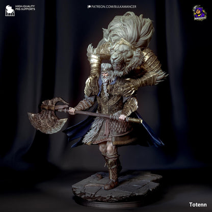 Chieftain of the Barrens | Resin Garage Kit Sculpture Anime Video Game Fan Art Statue | Bulkamancer Sculpts