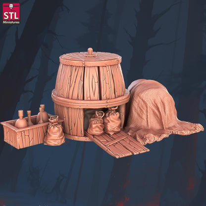 Beggars Guild NPC Set | Tabletop Scale | D&D TTRPG Miniature | STL Miniatures