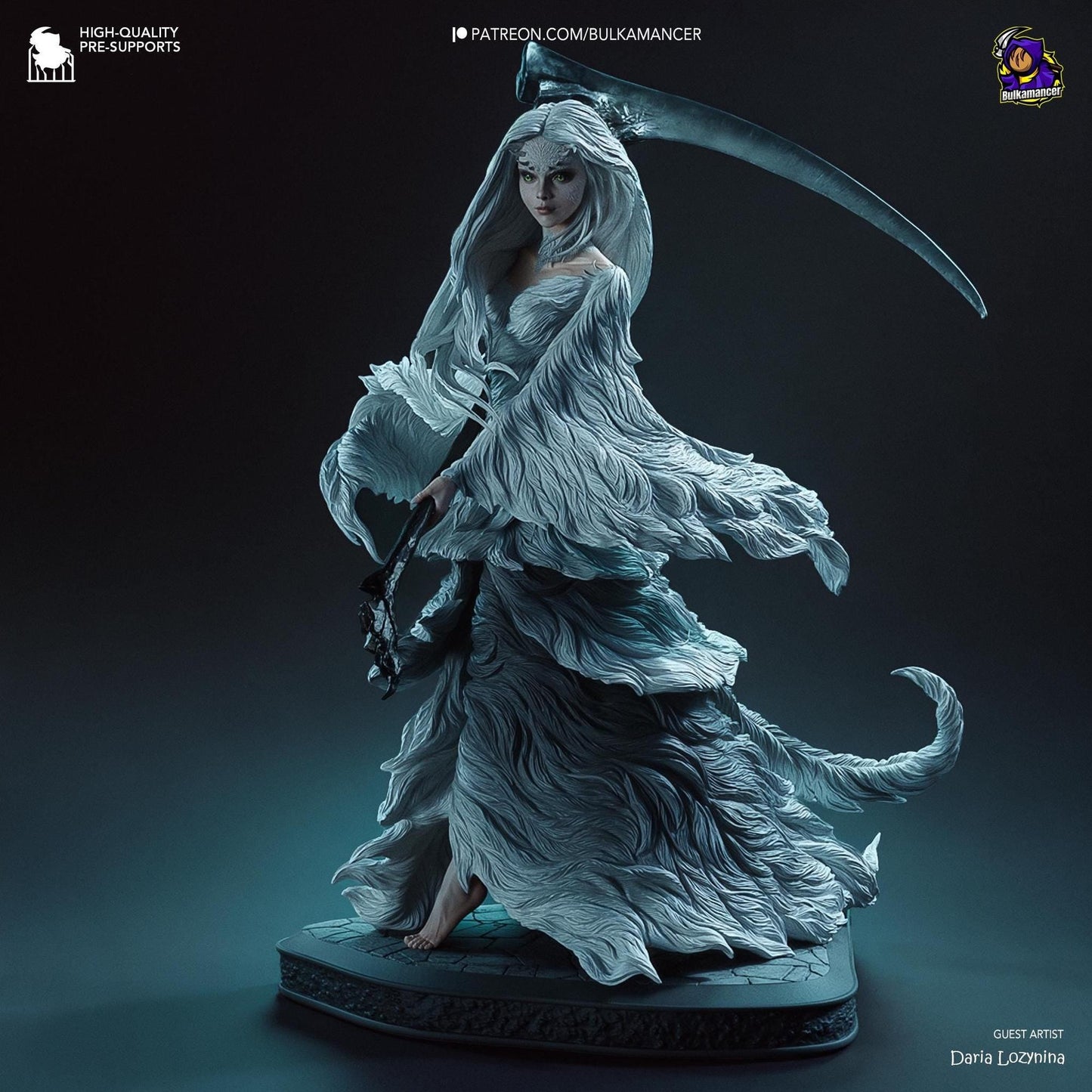 Half-Dragon Maiden | Resin Garage Kit Sculpture Anime Video Game Fan Art Statue | Bulkamancer Sculpts