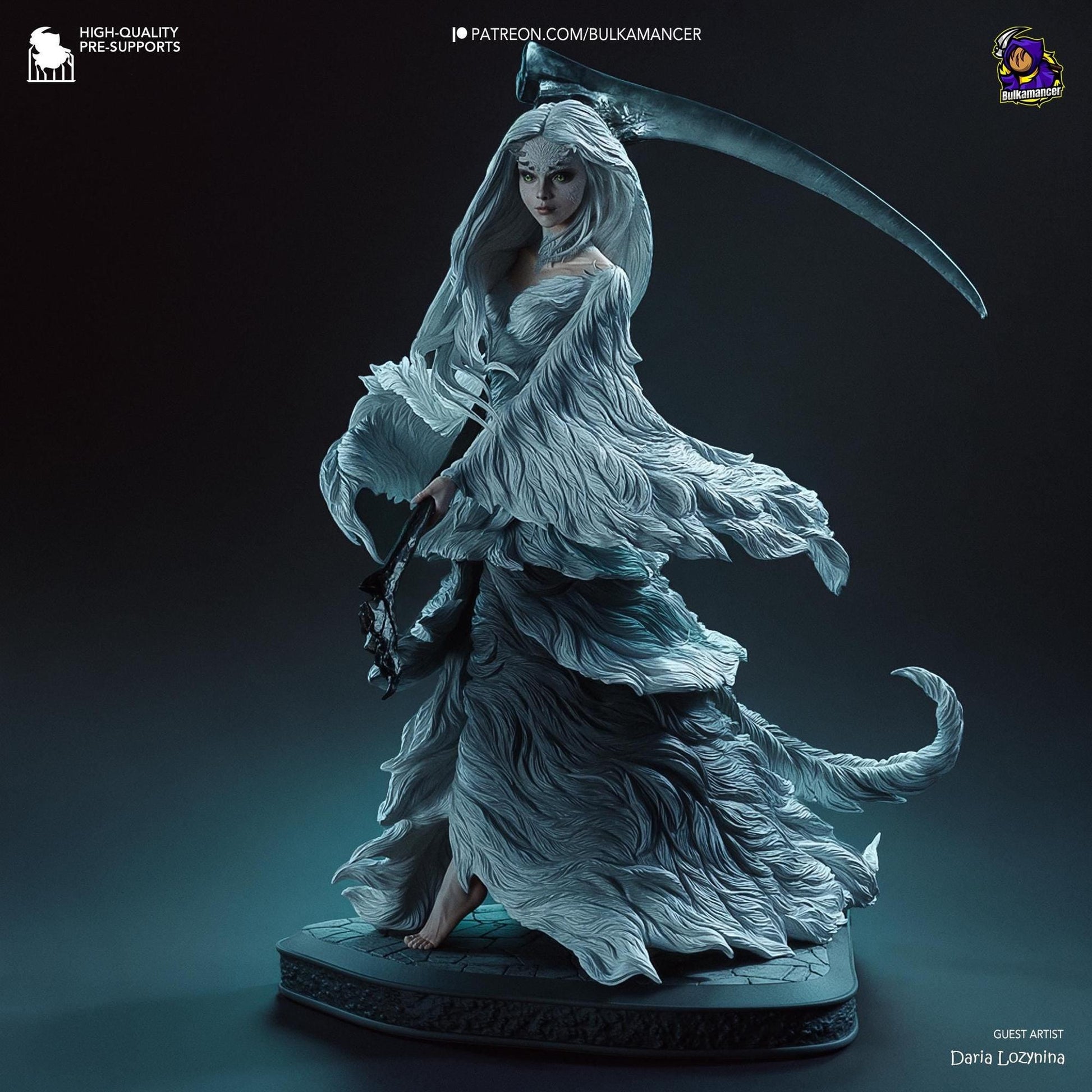 Half-Dragon Maiden | Resin Garage Kit Sculpture Anime Video Game Fan Art Statue | Bulkamancer Sculpts